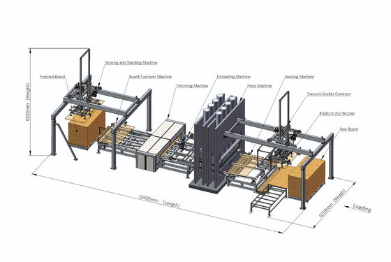 Buy 4X8 Short Cycle Melamine Press Hot Press Machine For Particle Board online manufacture