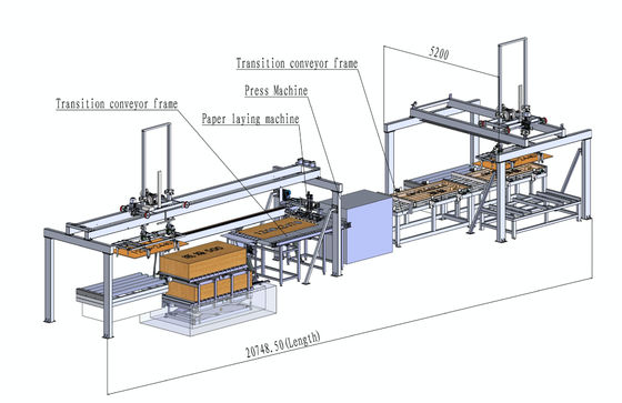 Buy 6m Short Cycle Lamination Hot Press Laminating  160 Sheets Hour online manufacture