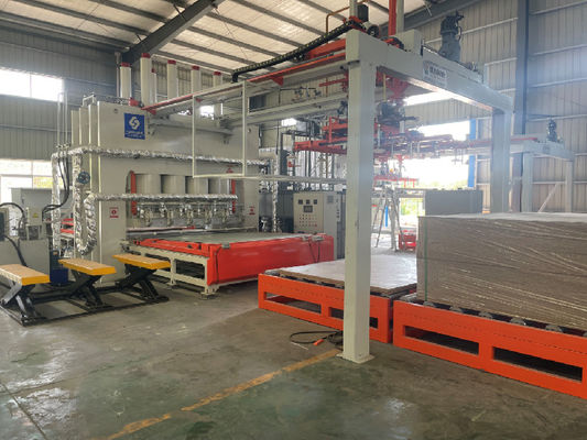 Wooden Door Furniture Short Cycle Laminating Hot Press Machine For Doors Line
